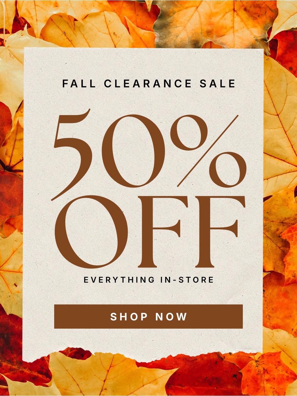 50% Off Entire Closet!